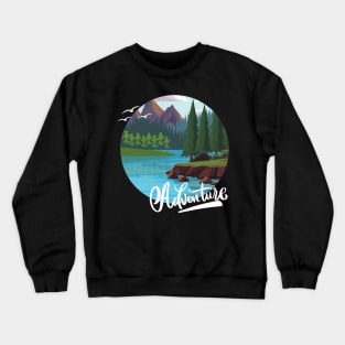 Let's travel Your Life is the best Adventure Explore the world travel lover summer spring Crewneck Sweatshirt